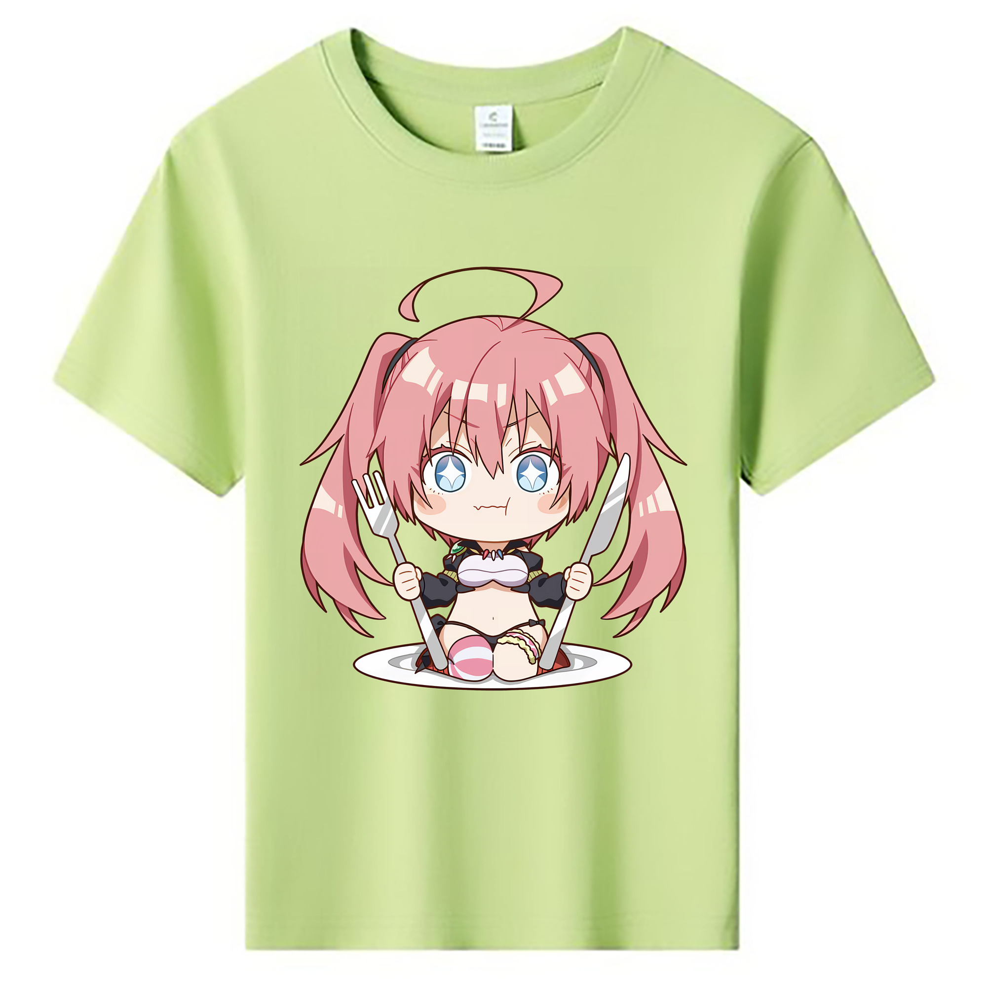 （画像用） 転スラ Regarding Reincarnated to Slime 綿100％キッズTシャツ（フロントプリント）